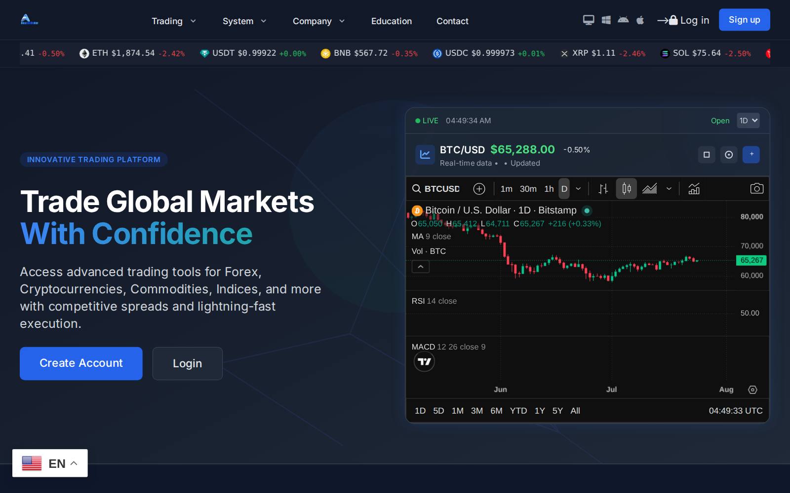 Screenshot of the accuratebroker.com website, captured 24 July 2026