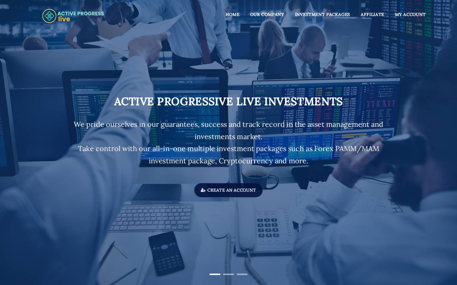 Screenshot of the activeprogresslive.com website, captured 30 July 2026