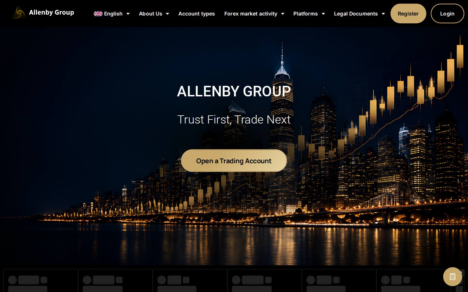 Screenshot of the Allenbygroup website, captured 24 July 2026