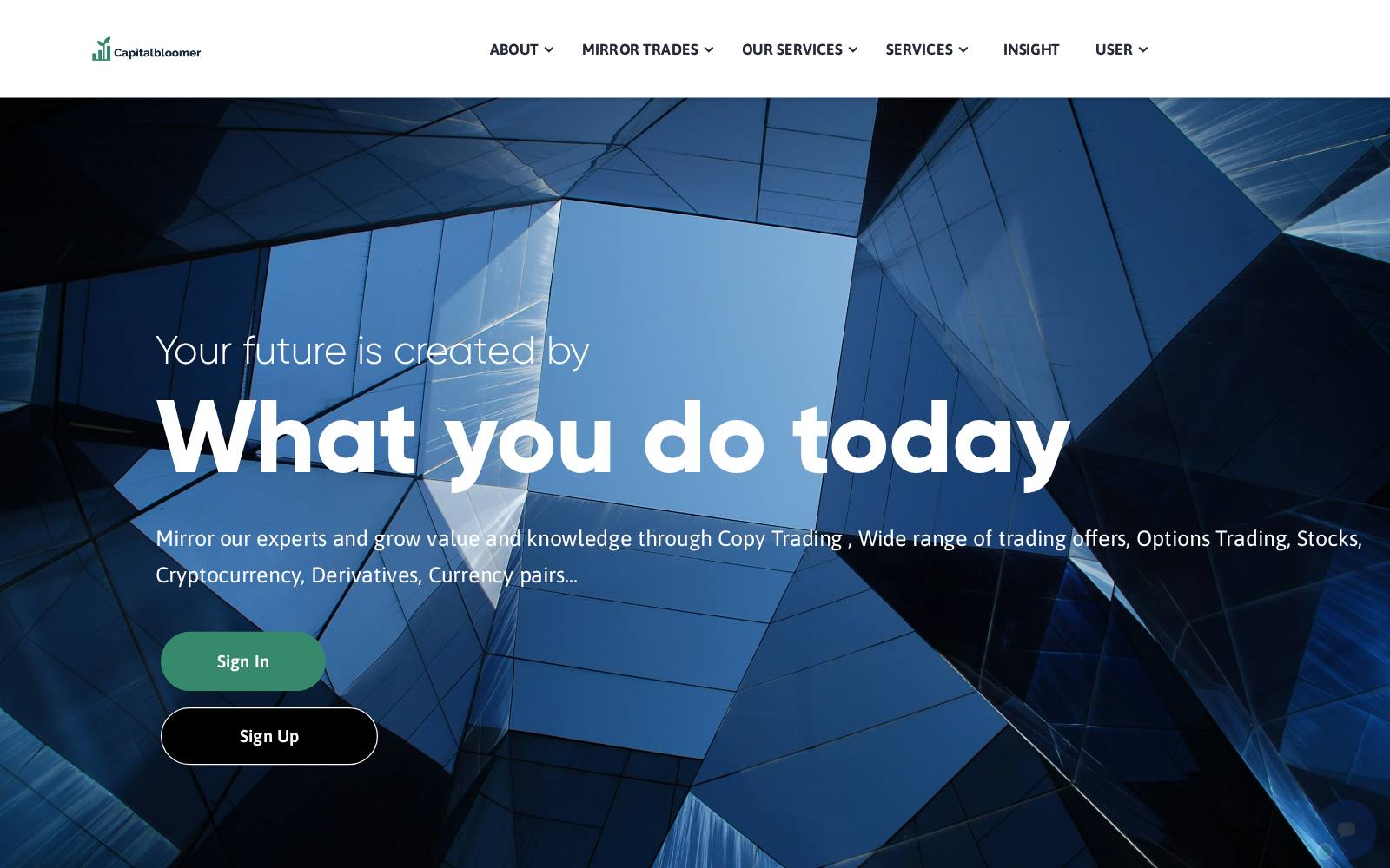 Screenshot of the Capital Bloomer website, captured 21 July 2026