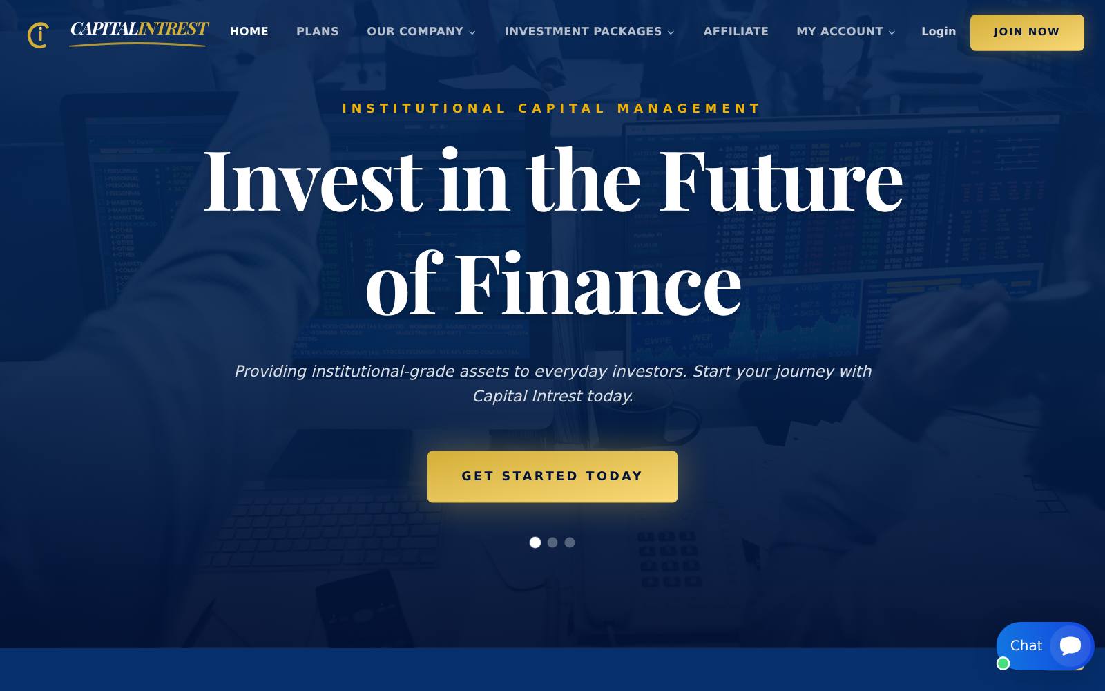 Screenshot of the capital-interest.org website, captured 24 July 2026