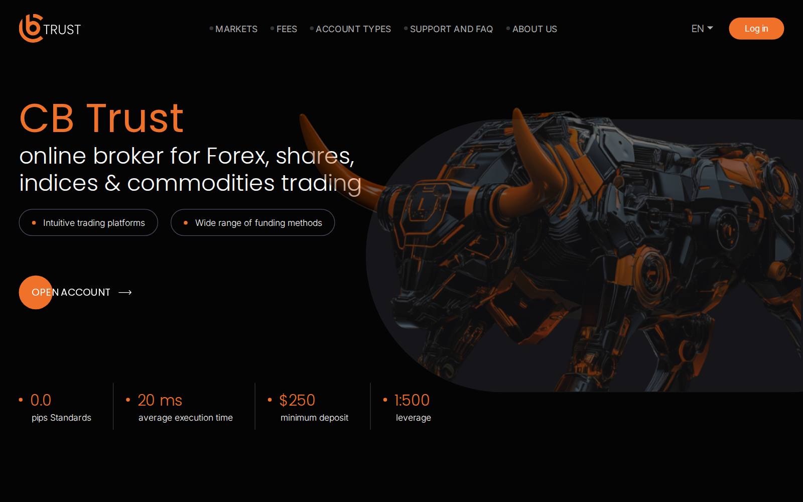 Captura del sitio cbtrust.net, del 31 de julio de 2026