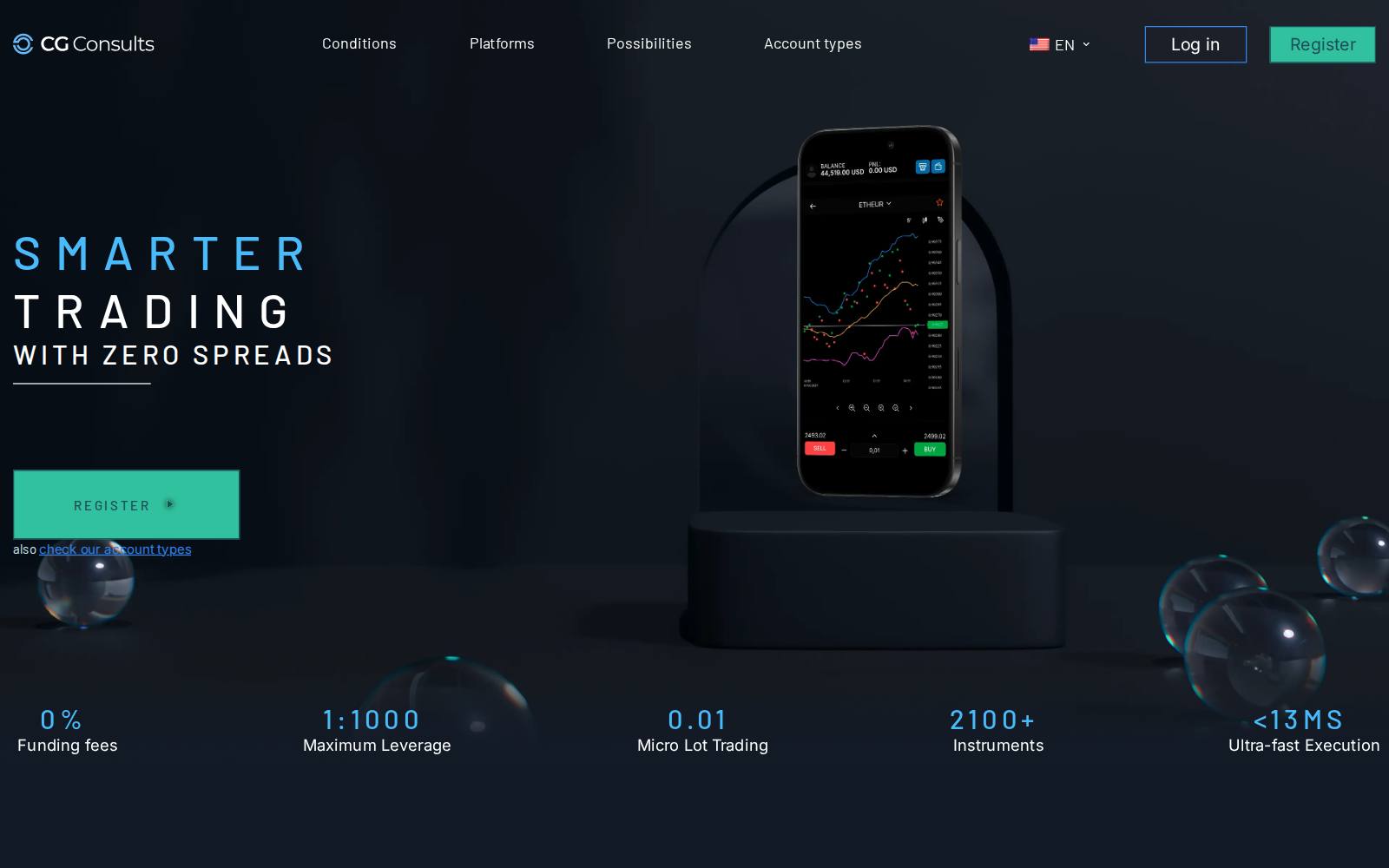Screenshot of the cg-consults.com website, captured 21 July 2026