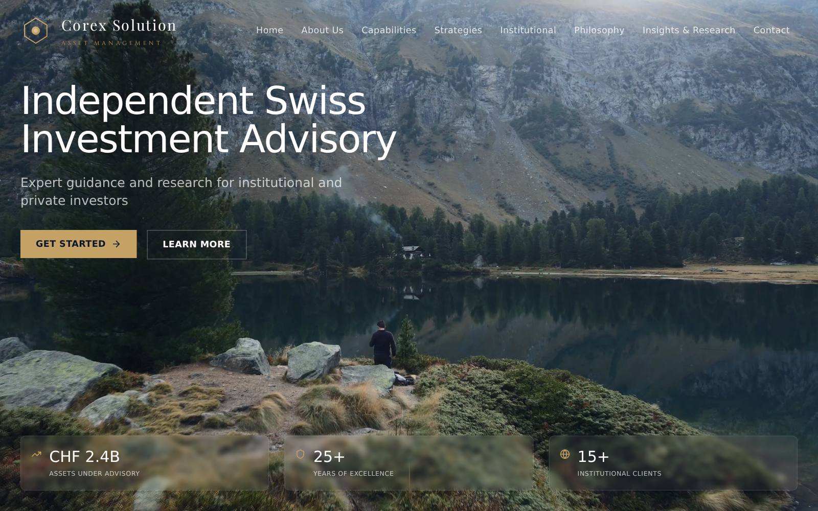 Screenshot of the corexsolutions.com website, captured 21 July 2026