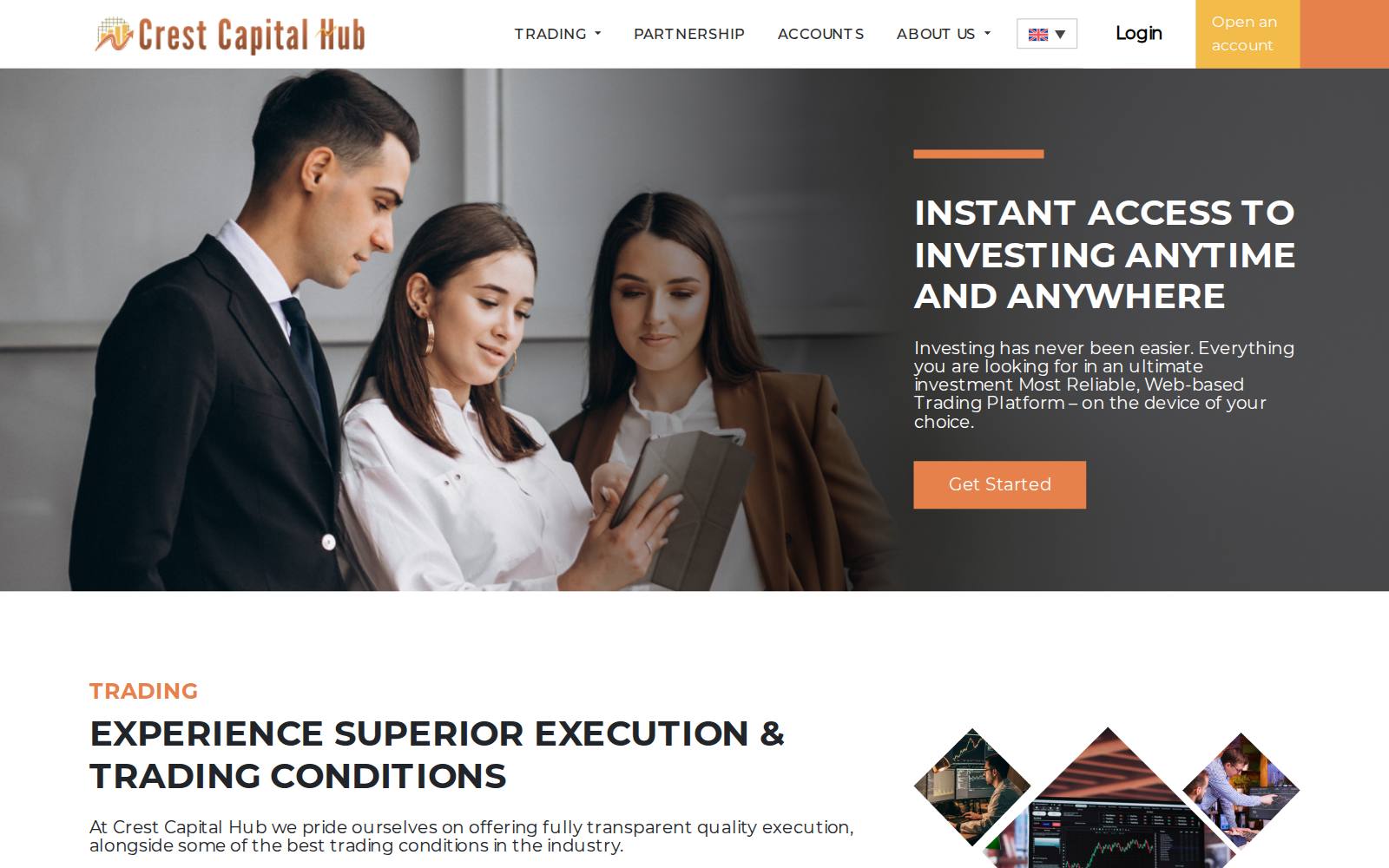 Screenshot of the Crest Capital Hub website, captured 31 July 2026