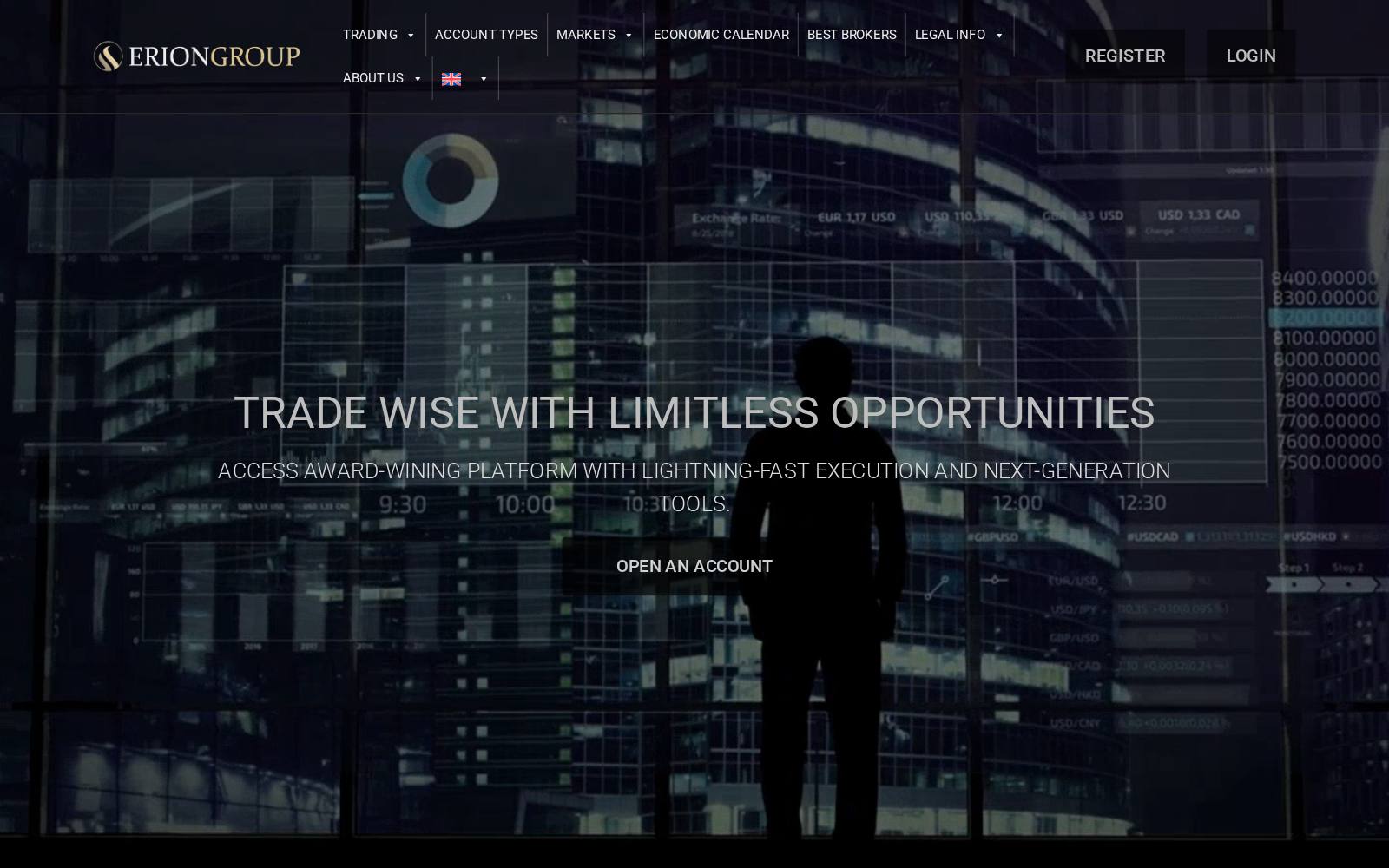 Screenshot of the eriongroupe.com website, captured 25 July 2026
