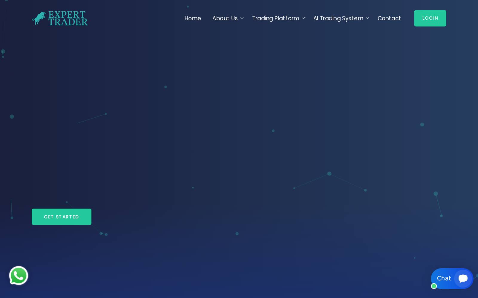 Screenshot of the Expert Trader website, captured 21 July 2026
