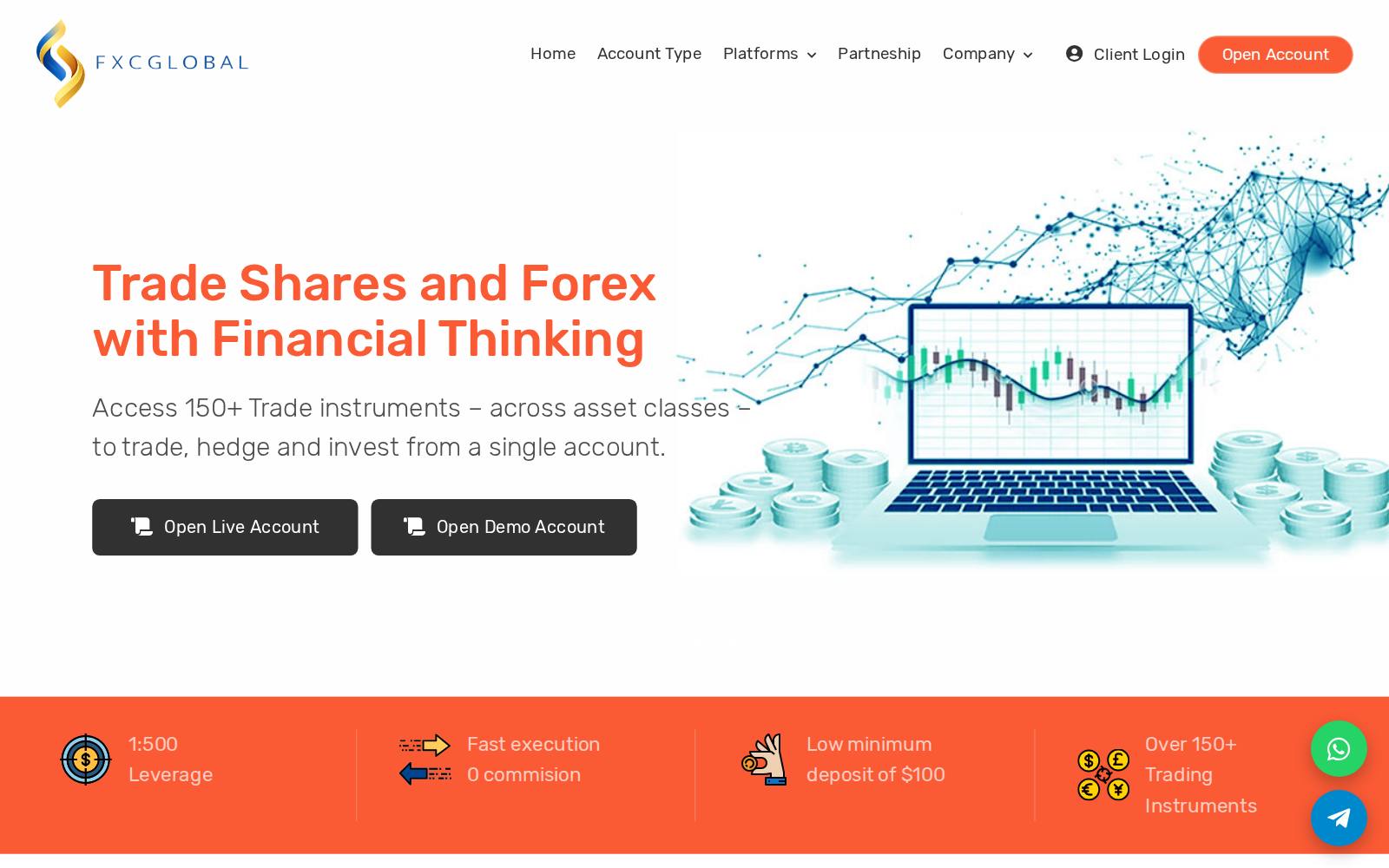 Screenshot of the fxcglobal.net website, captured 25 July 2026