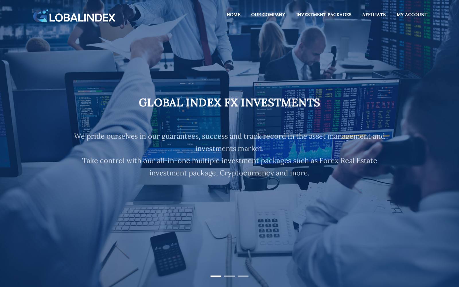 Screenshot of the globalindexfx.com website, captured 24 July 2026