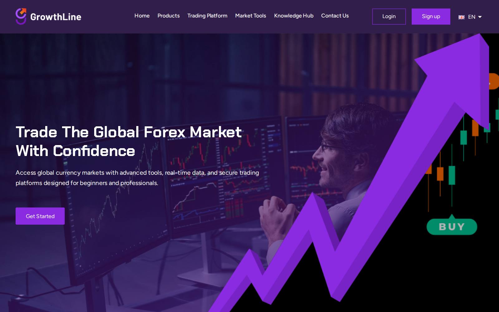 Screenshot of the growthline.ltd website, captured 21 July 2026