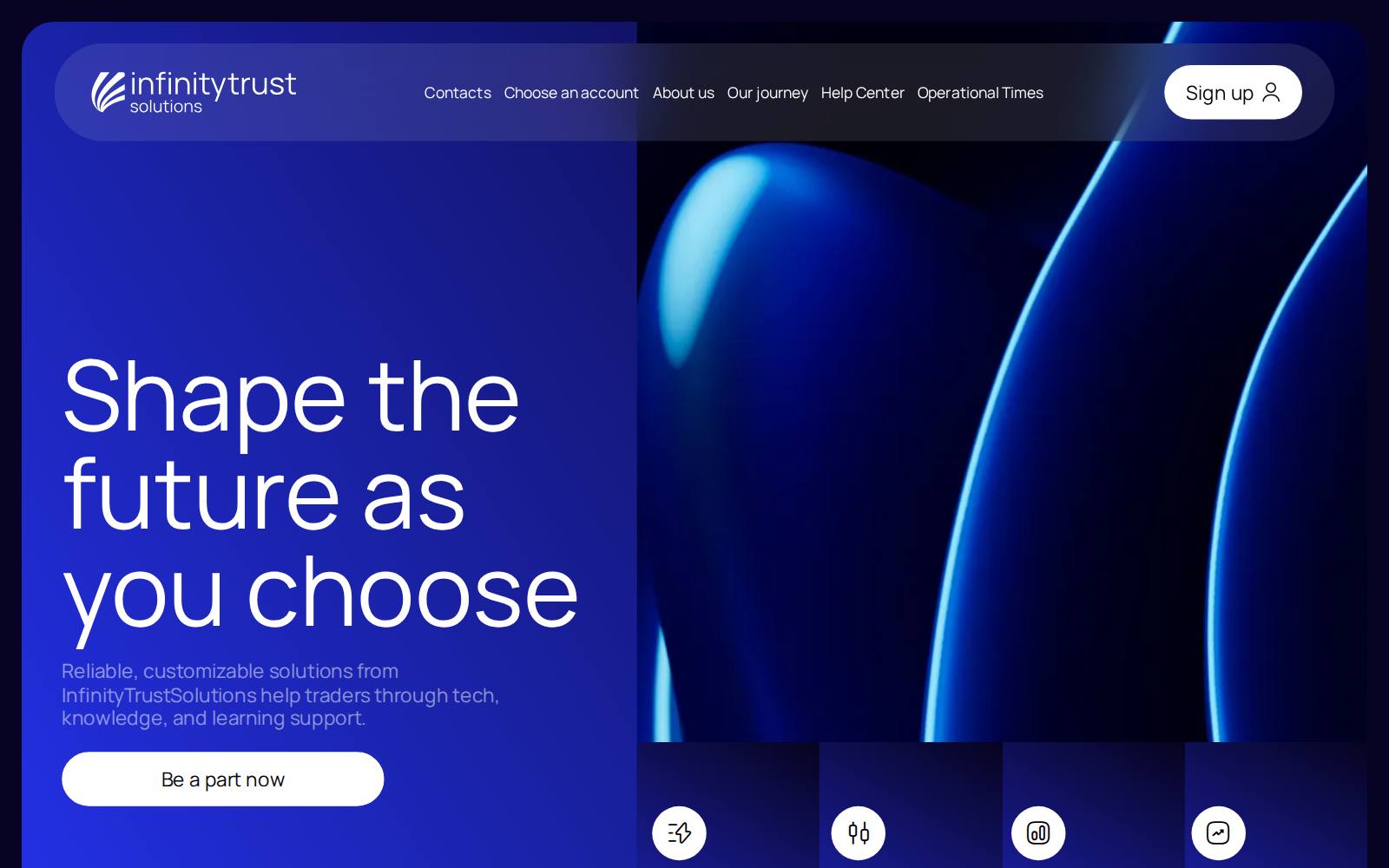 Screenshot der Website InfinityTrustSolutions, aufgenommen am 21. Juli 2026