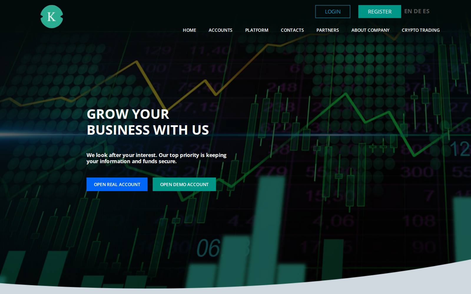 Screenshot of the Kcapital website, captured 21 July 2026