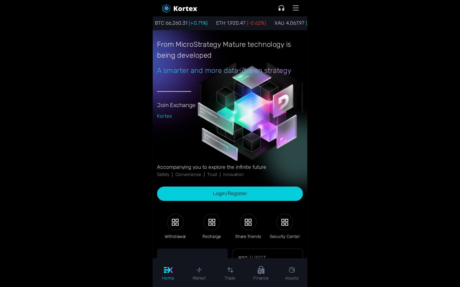 Screenshot of the Kortex website, captured 21 July 2026