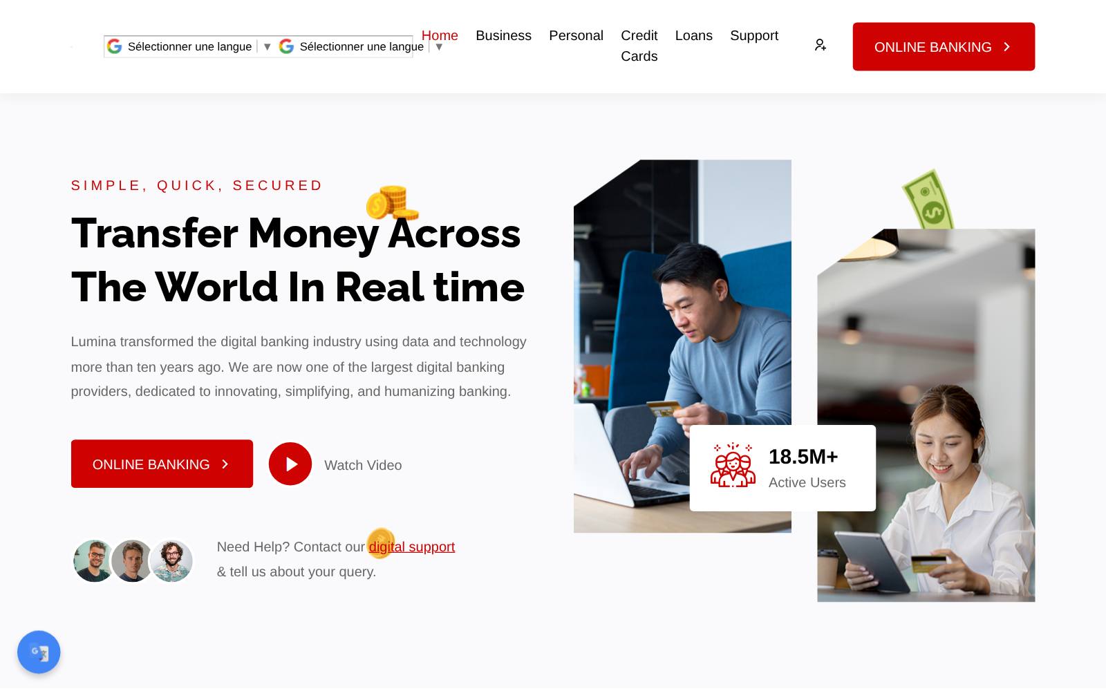 Screenshot of the Lumina website, captured 25 July 2026