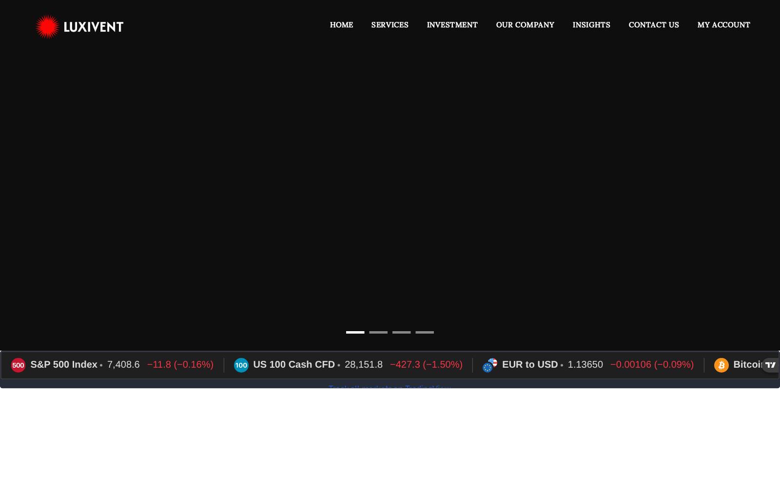 Screenshot of the Luxivent. website, captured 25 July 2026