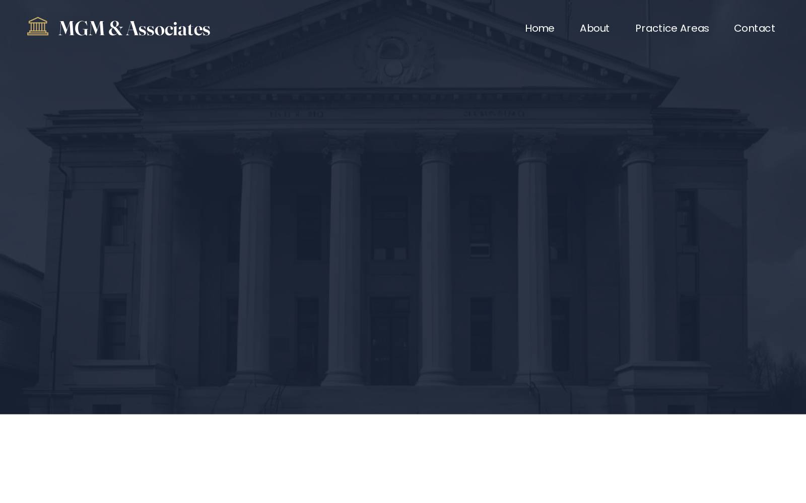 Screenshot of the mgmassociates.co.uk website, captured 25 July 2026