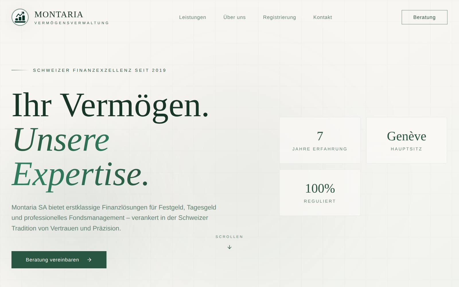 Screenshot of the montaria-sa.ch website, captured 21 July 2026