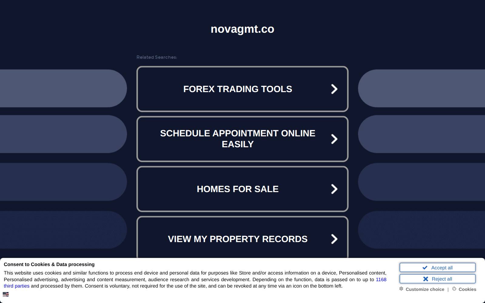 Screenshot of the NovaGMT website, captured 26 July 2026