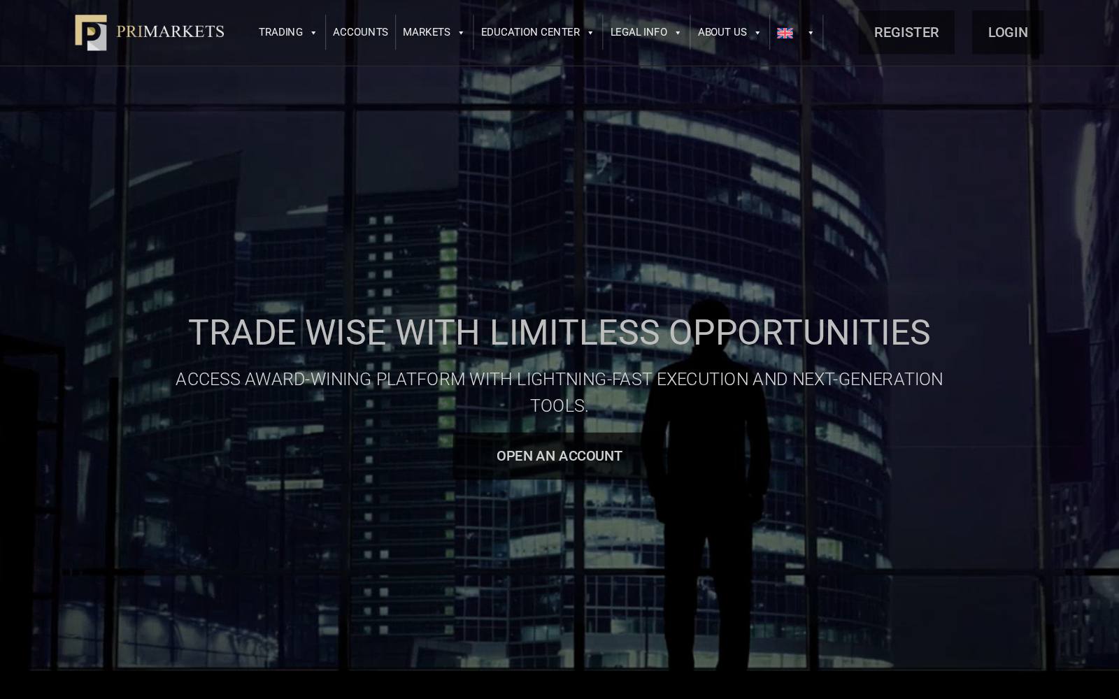 Screenshot of the Primarkets website, captured 29 July 2026