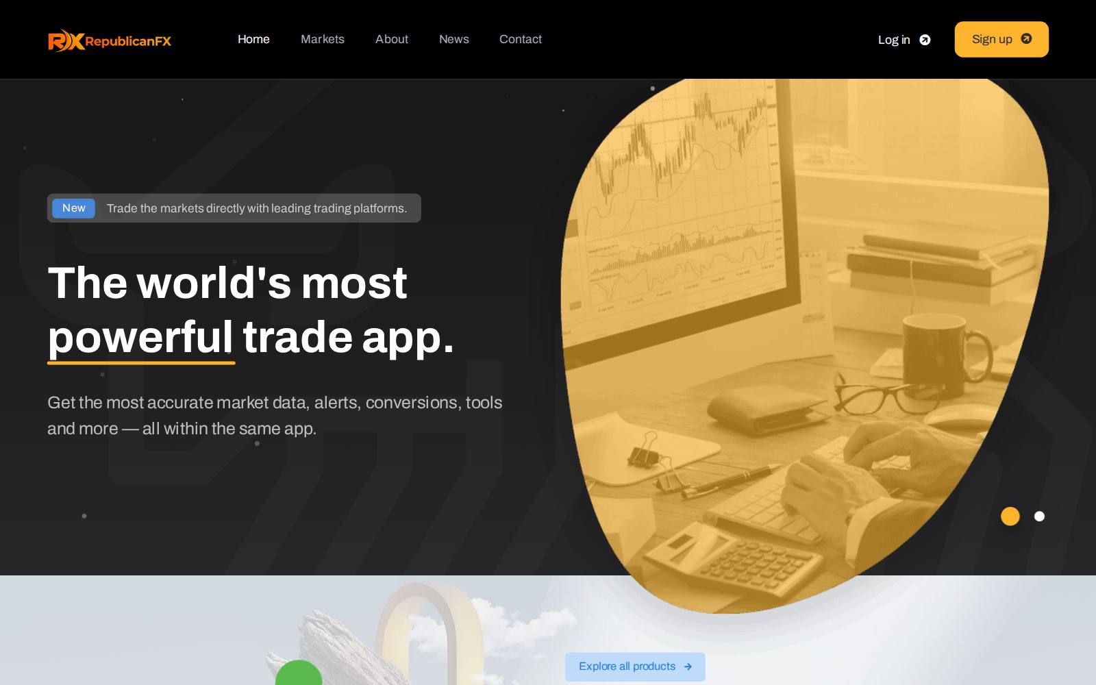 Screenshot of the Republican FX website, captured 1 August 2026