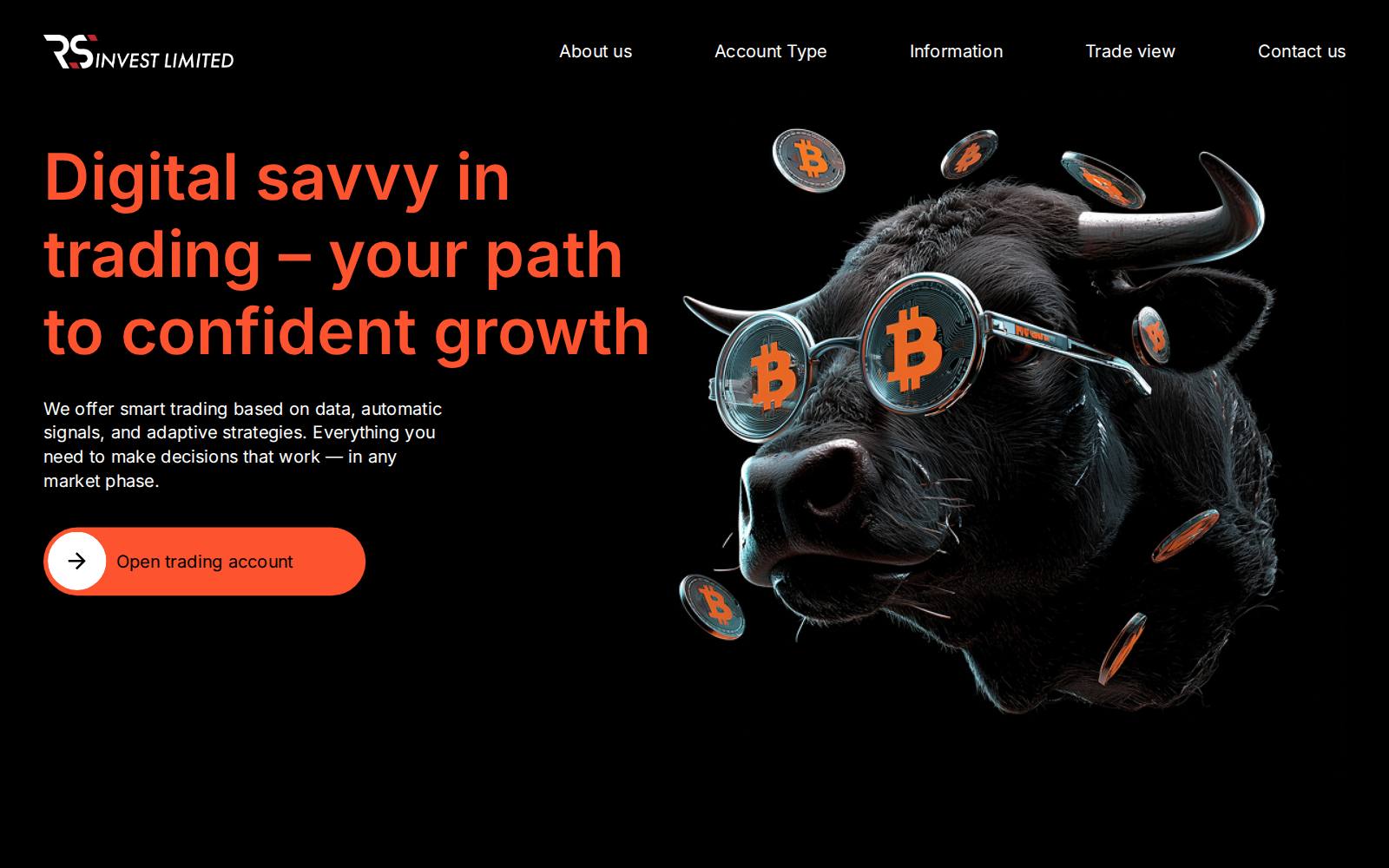 Screenshot of the RS Invest website, captured 25 July 2026