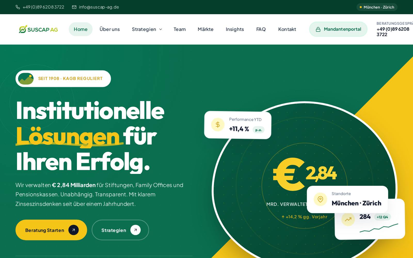 Screenshot of the suscap-ag.de website, captured 21 July 2026
