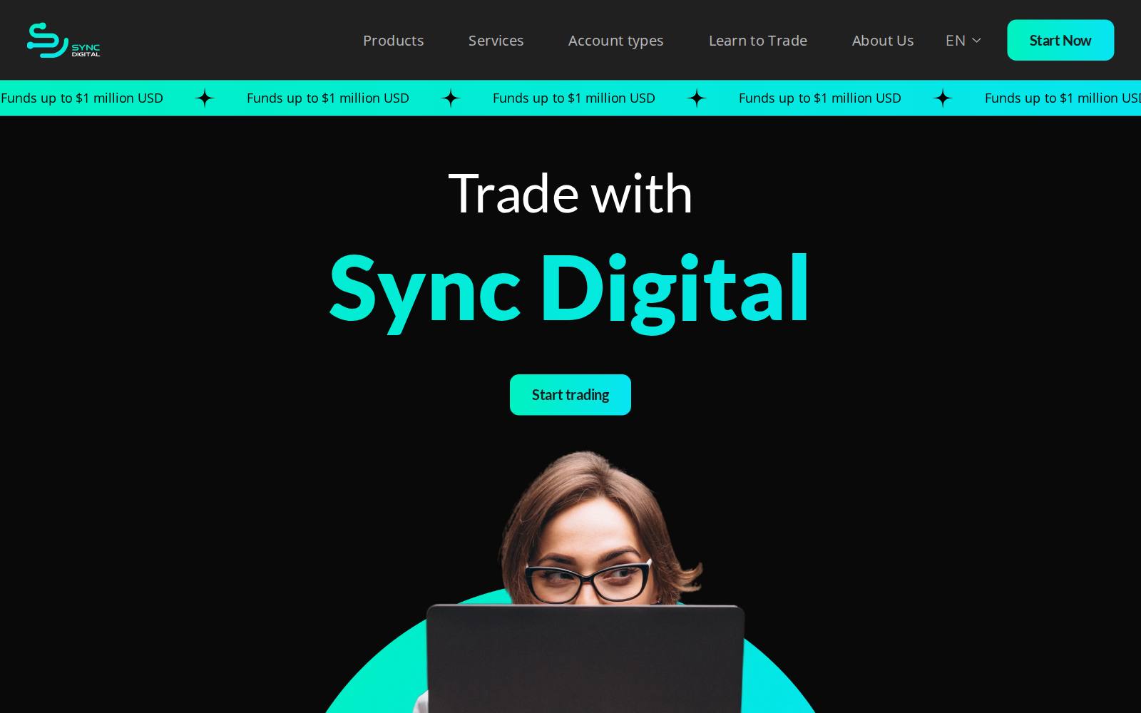 Screenshot of the Sync-digital.co

Sync Digital website, captured 1 August 2026