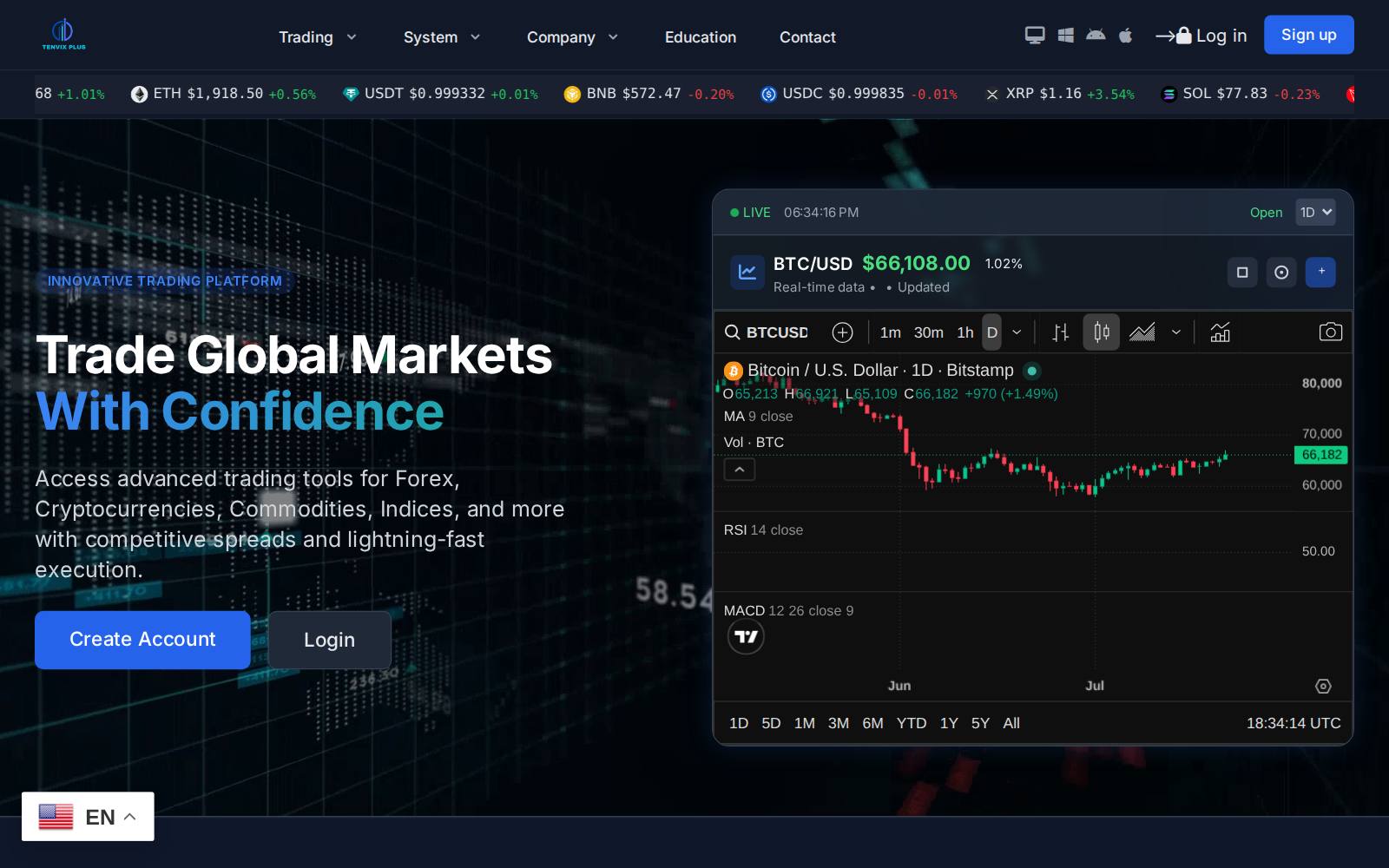Screenshot of the tenvixplus.live website, captured 21 July 2026