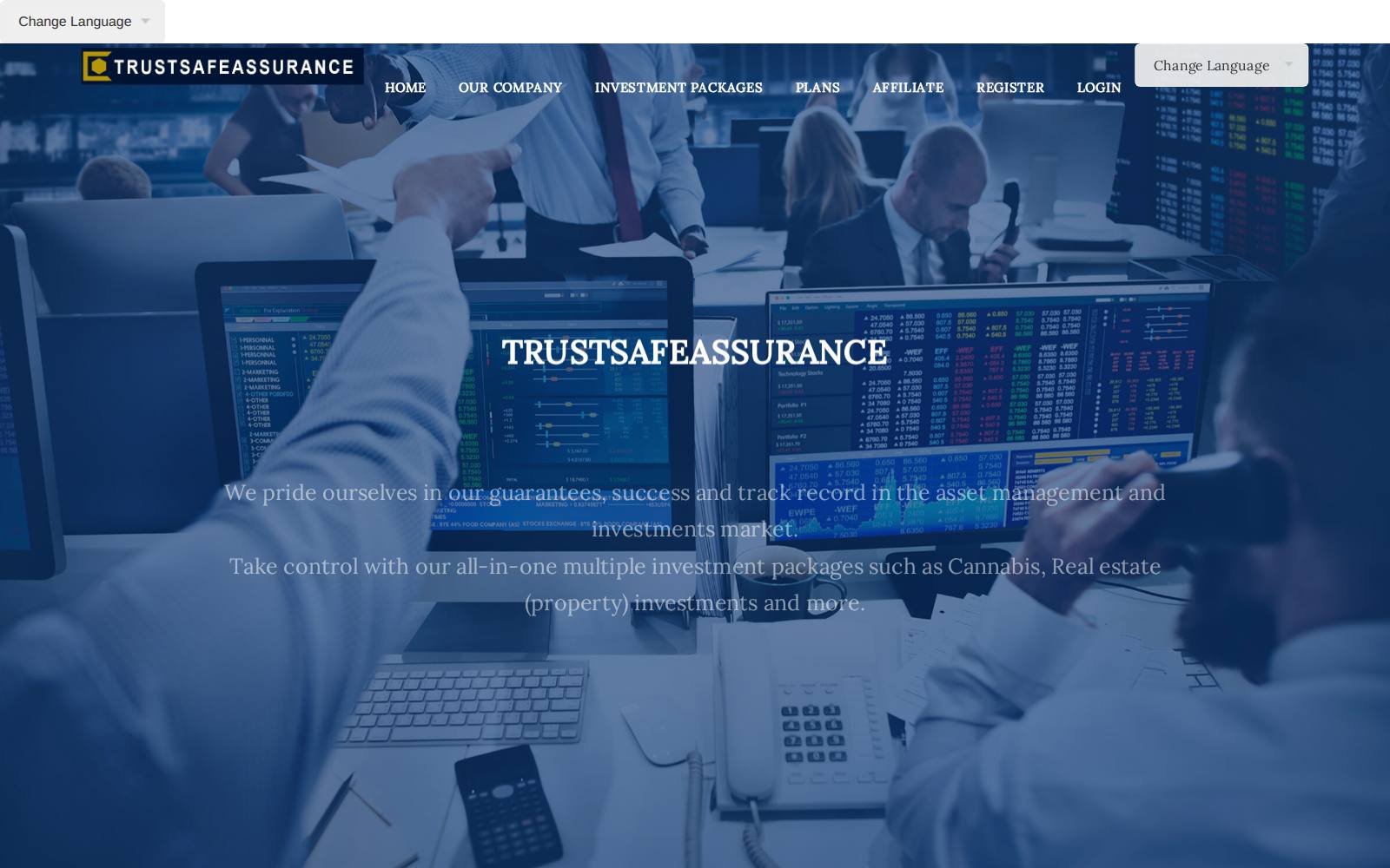 Screenshot of the trustsafeassurance.org website, captured 23 July 2026