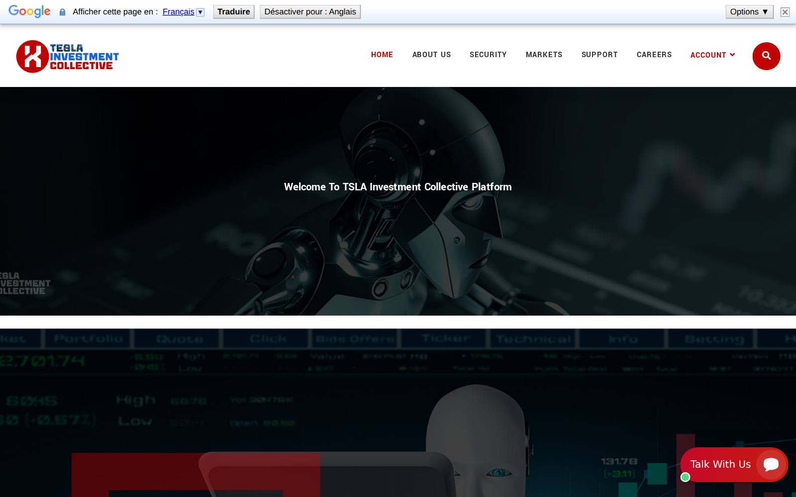 Screenshot of the tslvestcollective.com website, captured 25 July 2026