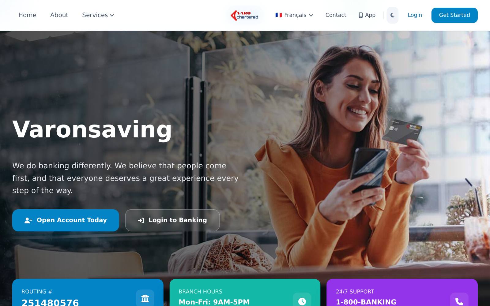 Screenshot of the varonsavinglogin.online website, captured 24 July 2026