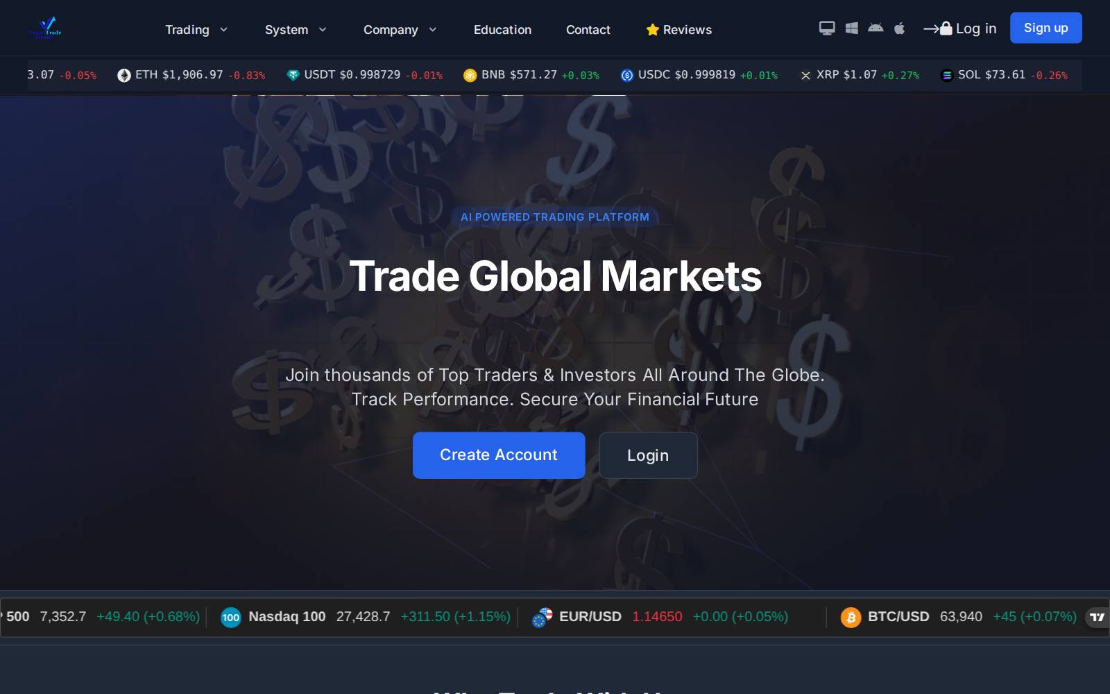 Screenshot of the vextotradegroup.net website, captured 30 July 2026