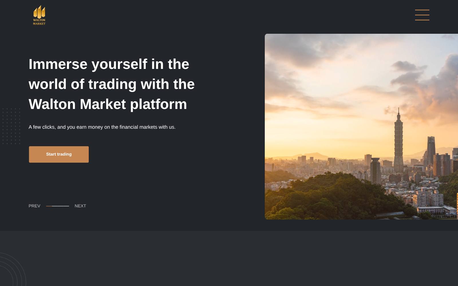 Screenshot of the Walton Market website, captured 25 July 2026