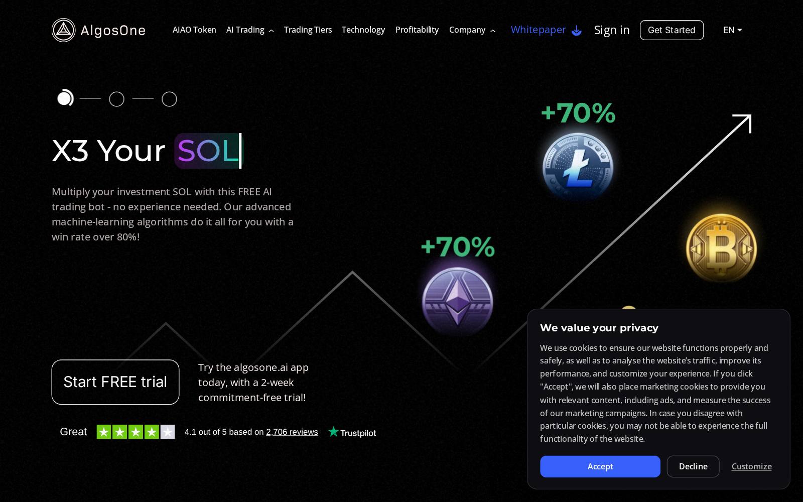 Screenshot of the White Mint Financial Company s.r.o. website, captured 23 July 2026