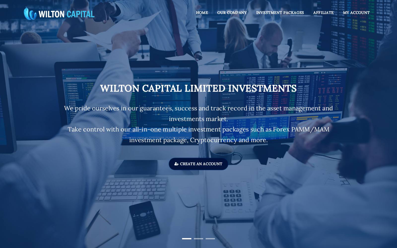 Screenshot of the wiltoncapitallimited.com website, captured 25 July 2026