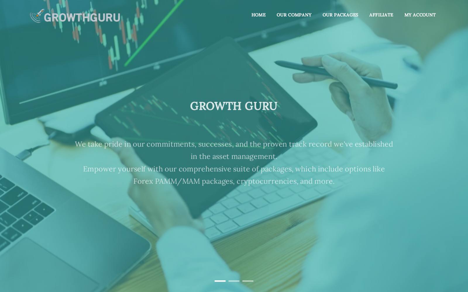 Screenshot of the www.app.grwtguru.com website, captured 26 July 2026