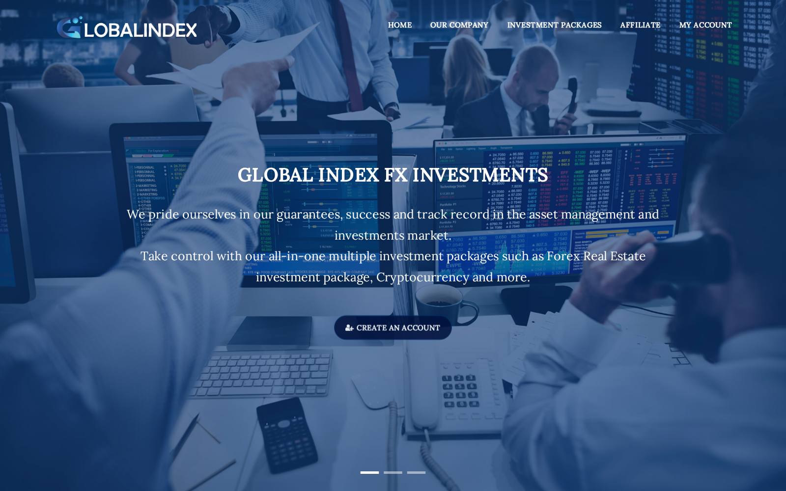 Screenshot of the www.globalindexfx.com website, captured 30 July 2026