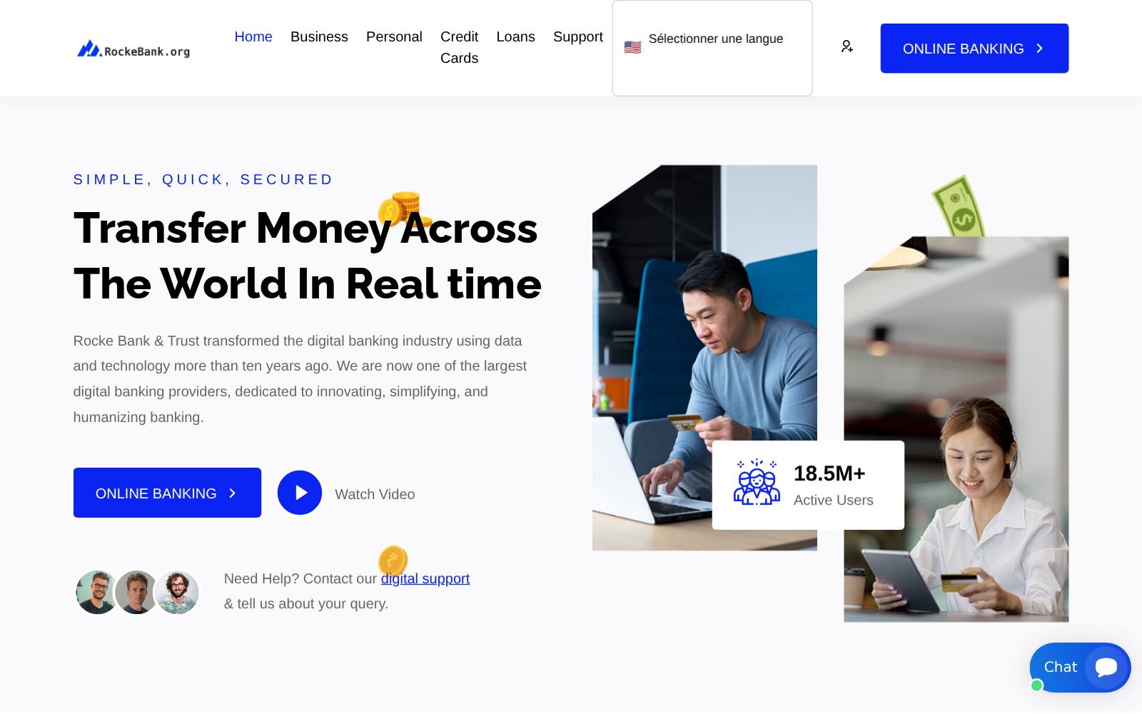 Screenshot of the www.rockebank.org website, captured 25 July 2026