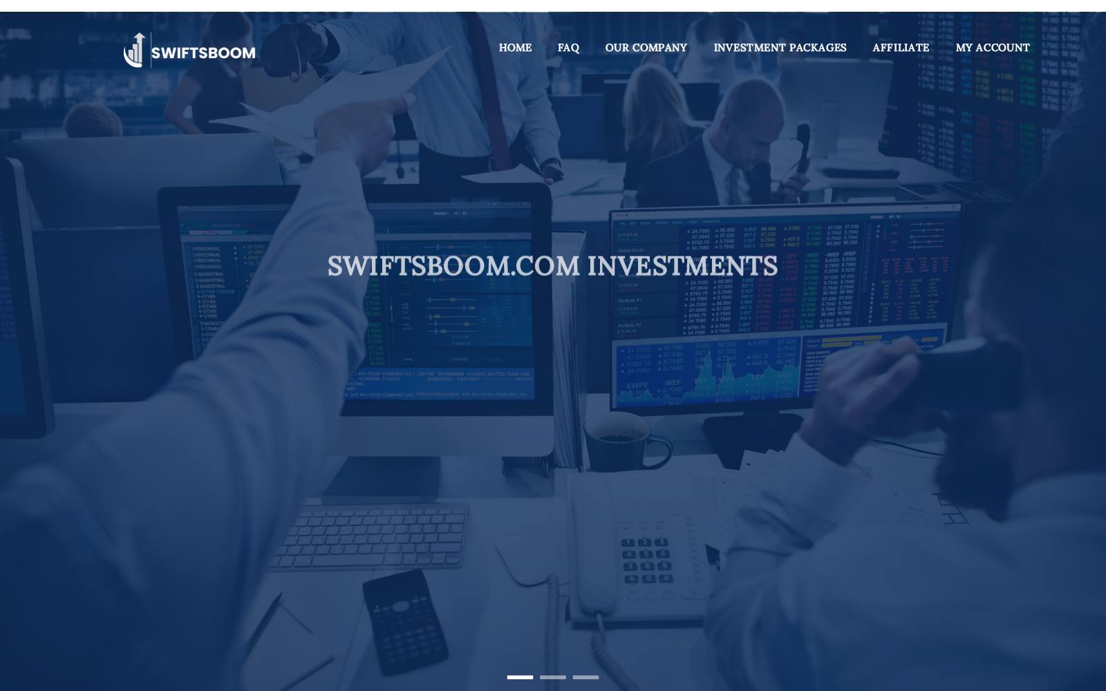 Screenshot of the www.swiftsboom.com website, captured 30 July 2026