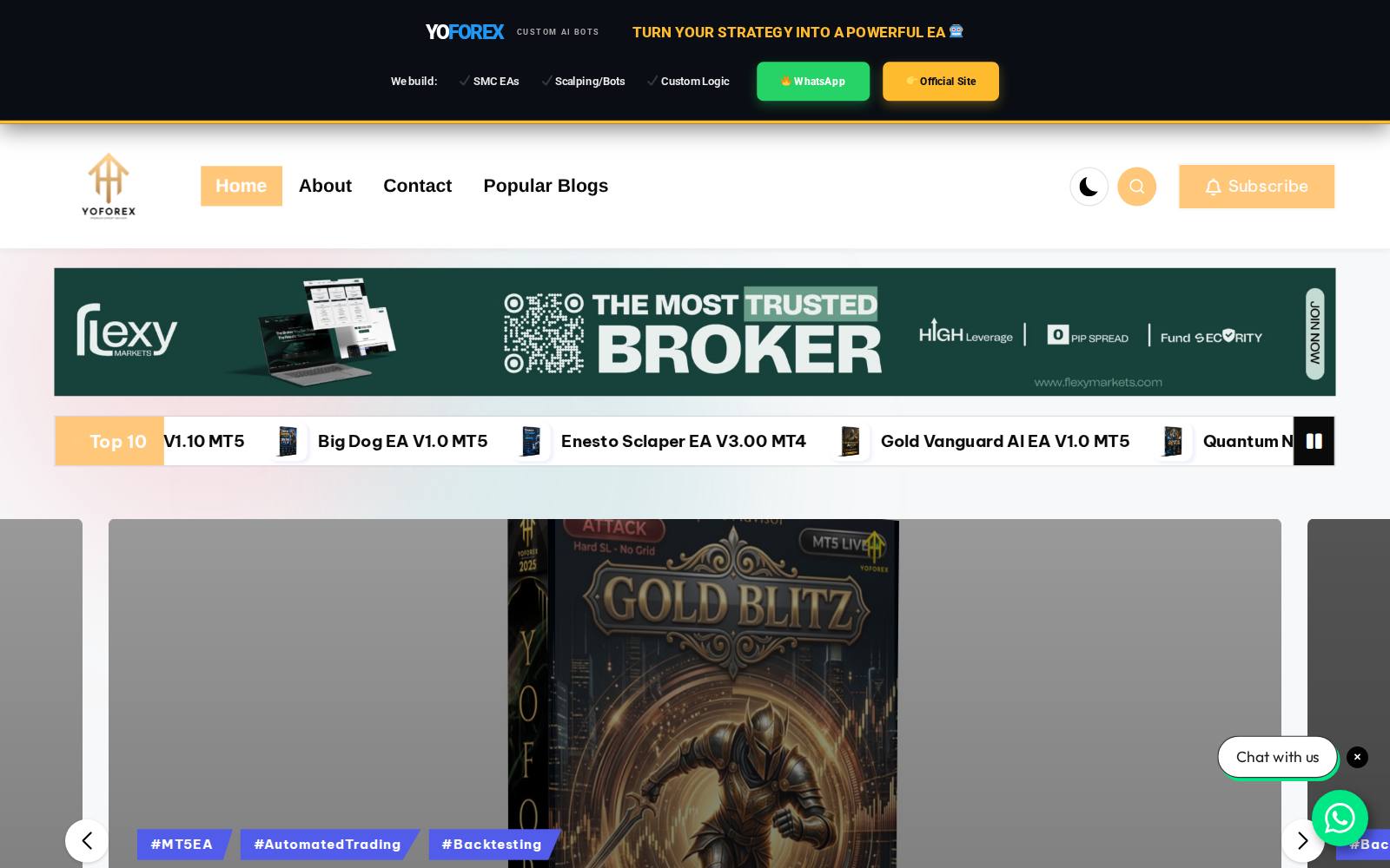 Screenshot of the yoforex.org website, captured 24 July 2026
