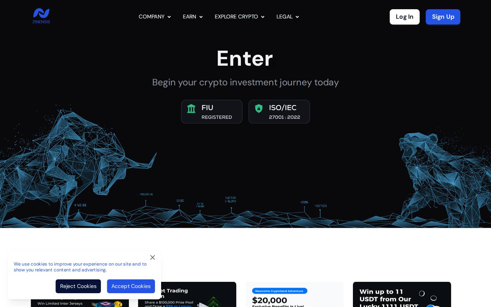 Screenshot of the Zinensis Investment LTD website, captured 21 July 2026